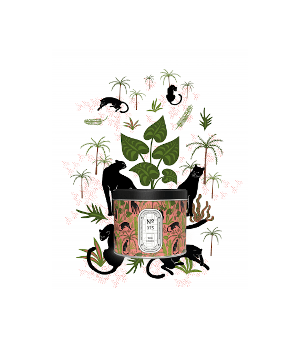 N°75 Bois d'ebène - Bougie parfumée naturelle artisanale  artisanale maison originale naturelle suisse
