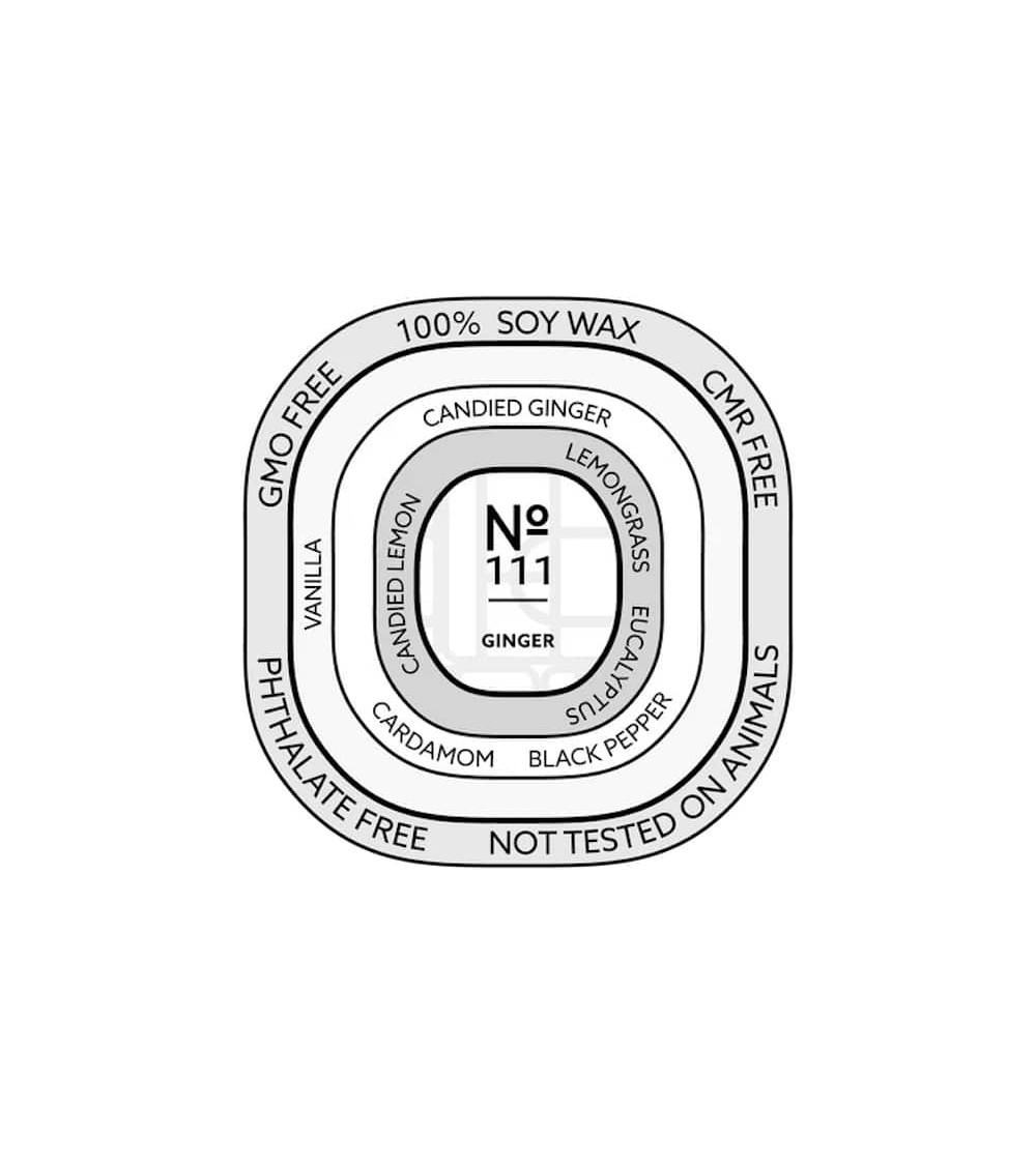 N°111 Ginger - Candela profumata naturale artigianale migliori candele profumate artigianali particolari