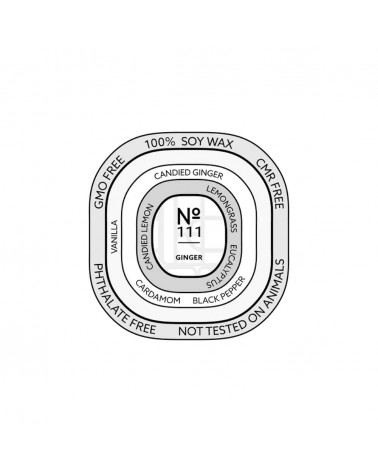 N°111 Ginger - Natural handmade scented candle handmade good smelling candles shop store