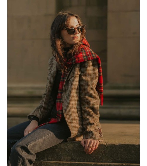 Tartan ROYAL STEWART - Sciarpa di lana merinos Bronte by Moon sciarpa inglese per donna da uomo per donna sciarpe di lana ele...