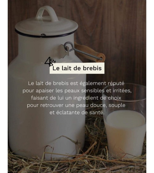 Lait de brebis & framboise - Savon solide naturel Saly Savons artisanal pour les mains le visage le corps savons artisanaux luxe