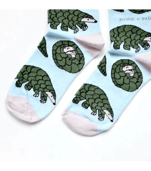 Sauvez les pangolins - Chaussettes en bambou Bare Kind jolies pour femme originales pour homme chausset rigolotes drole Suisse