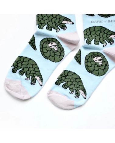 Save the Pangolins - Bamboo Socks Bare Kind funny crazy cute cool best pop socks for women men