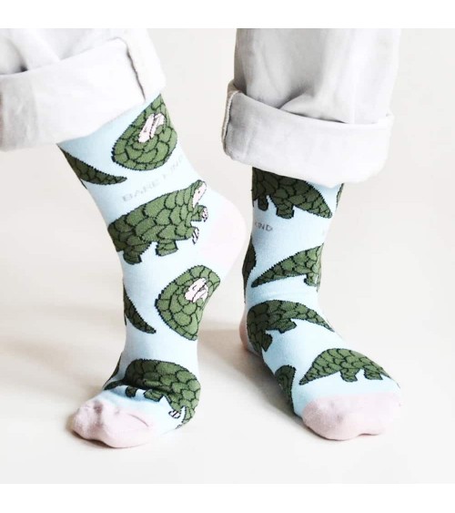 Save the Pangolins - Bamboo Socks Bare Kind funny crazy cute cool best pop socks for women men