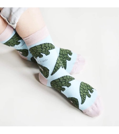 Save the Pangolins - Bamboo Socks Bare Kind funny crazy cute cool best pop socks for women men