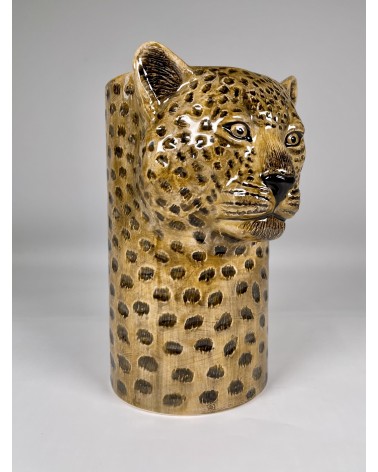 Leopard - Kitchen Utensil Pot Quail Ceramics