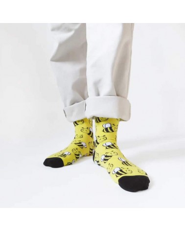 Sauvez les abeilles - Chaussettes en bambou Bare Kind jolies pour femme originales pour homme chausset rigolotes drole Suisse