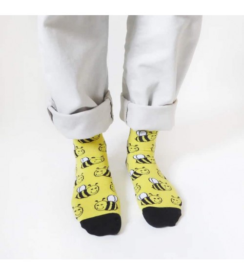 Save the Bees - Bamboo Socks Bare Kind funny crazy cute cool best pop socks for women men