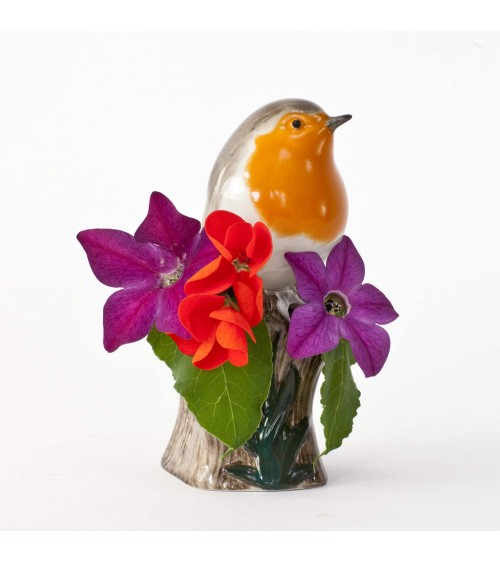 Mini vase à fleurs - Rouge Gorge Quail Ceramics design fleur décoratif original kitatori suisse