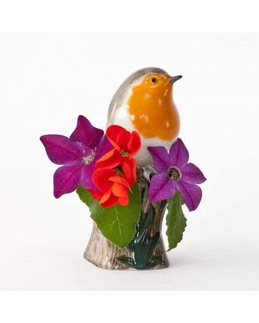 Mini vase à fleurs - Rouge Gorge Quail Ceramics design fleur décoratif original kitatori suisse