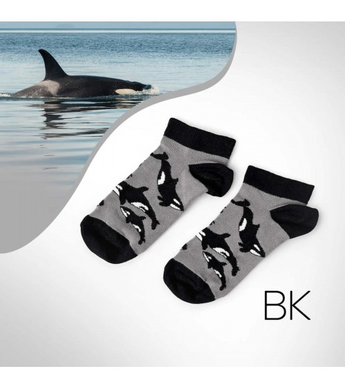 Save the orcas - Bamboo ankle socks Bare Kind funny crazy cute cool best pop socks for women men