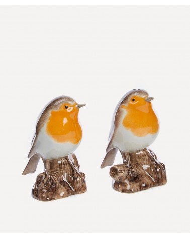 Robin - Salt and Peppers Quail Ceramics pots set shaker cute unique cool