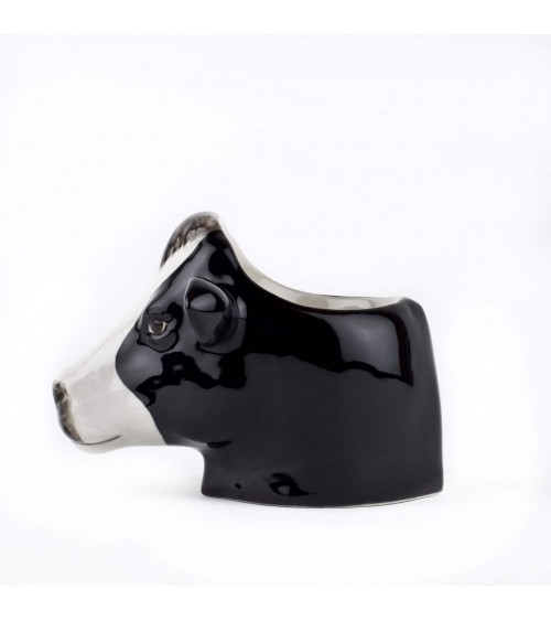 Friesian Cow - Egg cup holder Quail Ceramics cute egg cup holder