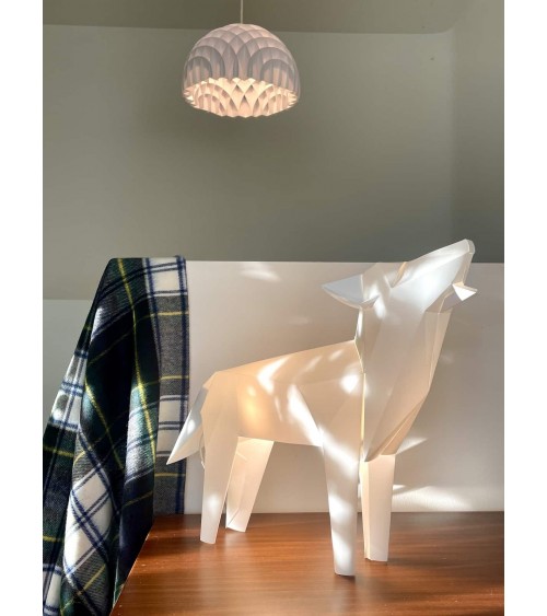 Lampada cane lupo - Lampada da tavolo design animali Plizoo Lampade led design moderne salotto