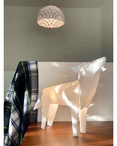 Lampada cane lupo - Lampada da tavolo design animali Plizoo Lampade led design moderne salotto