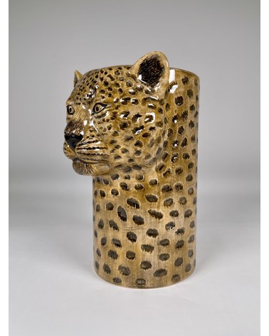 Leopard - Kitchen Utensil Pot Quail Ceramics