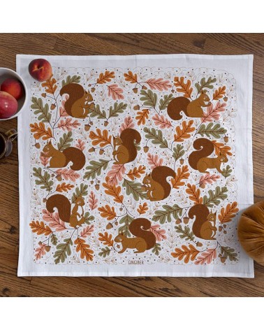 Squirrel - Tea towel, kitchen towel Gingiber best kitchen hand towels fall funny cute