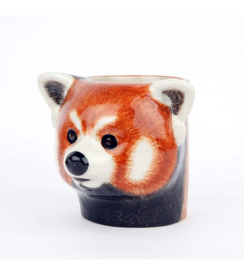 Red panda - Animal Pencil pot & Flower pot Quail Ceramics pretty pen pot holder cutlery toothbrush makeup brush