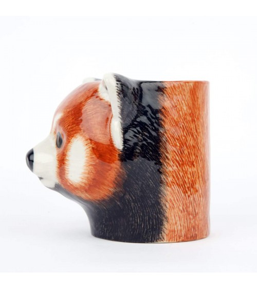 Red panda - Animal Pencil pot & Flower pot Quail Ceramics pretty pen pot holder cutlery toothbrush makeup brush