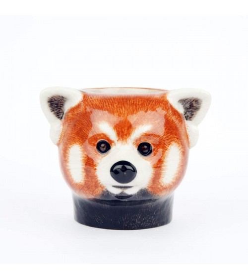 Red panda - Animal Pencil pot & Flower pot Quail Ceramics pretty pen pot holder cutlery toothbrush makeup brush