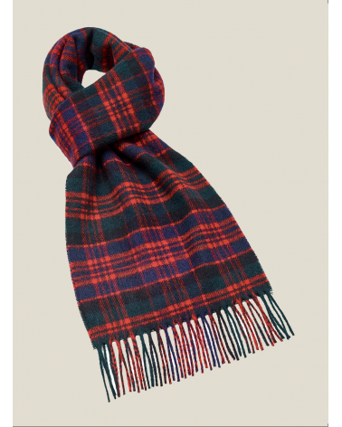 MACDONALD - Tartan Merino wool scarf Bronte by Moon scarves for women mens scarf Kitatori Switzerland