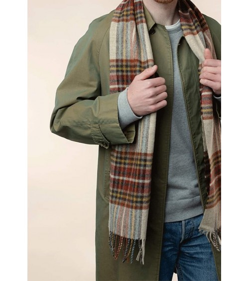 OTLEY Rust - Merino wool scarf Bronte by Moon scarves for women mens scarf Kitatori Switzerland