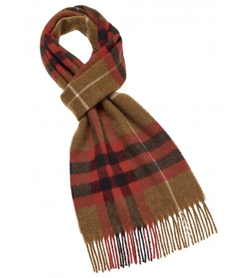 WESTMINSTER Camel / Red - Merino wool scarf Bronte by Moon scarves for women mens scarf Kitatori Switzerland