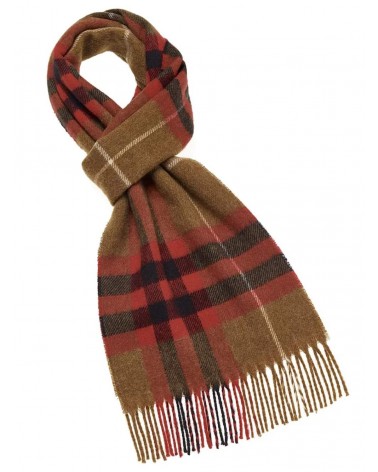 WESTMINSTER Camel / Red - Sciarpa di lana merinos Bronte by Moon sciarpa inglese per donna da uomo per donna sciarpe di lana ...