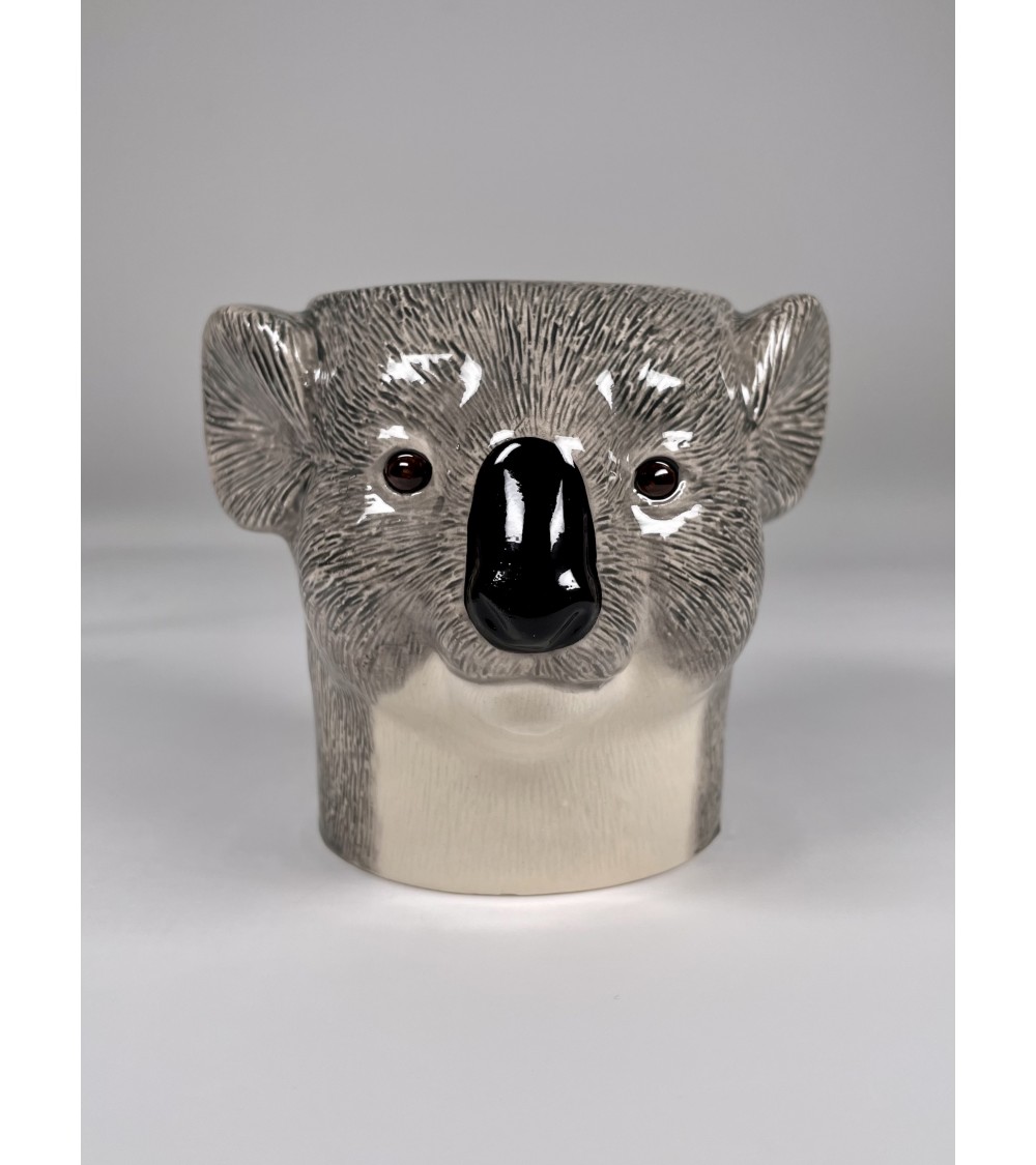 Koala - Animal Pencil pot & Flower pot Quail Ceramics pretty pen pot holder cutlery toothbrush makeup brush