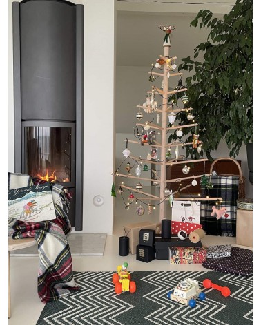 Wooden Christmas tree - Kitatori Design xmas tree in wood artificial fake realistic real woods christmas tree