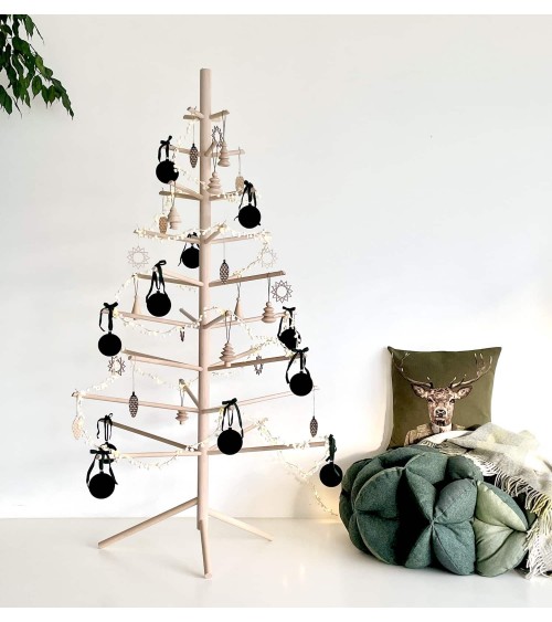 Wooden Christmas tree - Kitatori Design xmas tree in wood artificial fake realistic real woods christmas tree