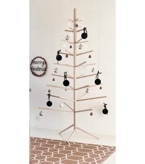 Wooden Christmas tree - Kitatori Design xmas tree in wood artificial fake realistic real woods christmas tree