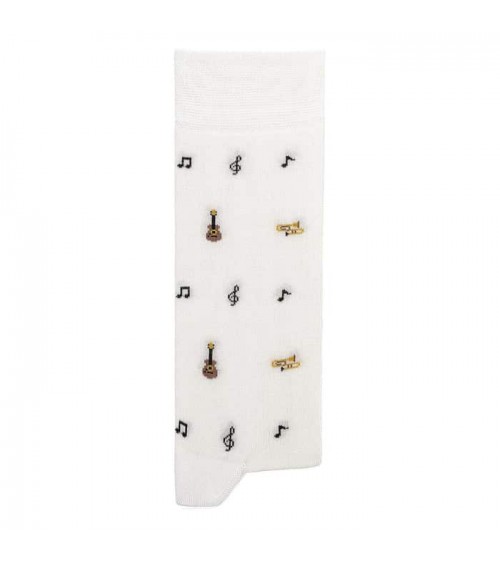 Musica - Calze in cotone bio The Captain Socks calze da uomo per donna divertenti simpatici particolari