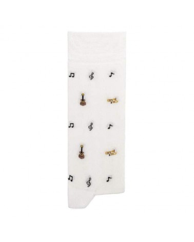 Musica - Calze in cotone bio The Captain Socks calze da uomo per donna divertenti simpatici particolari