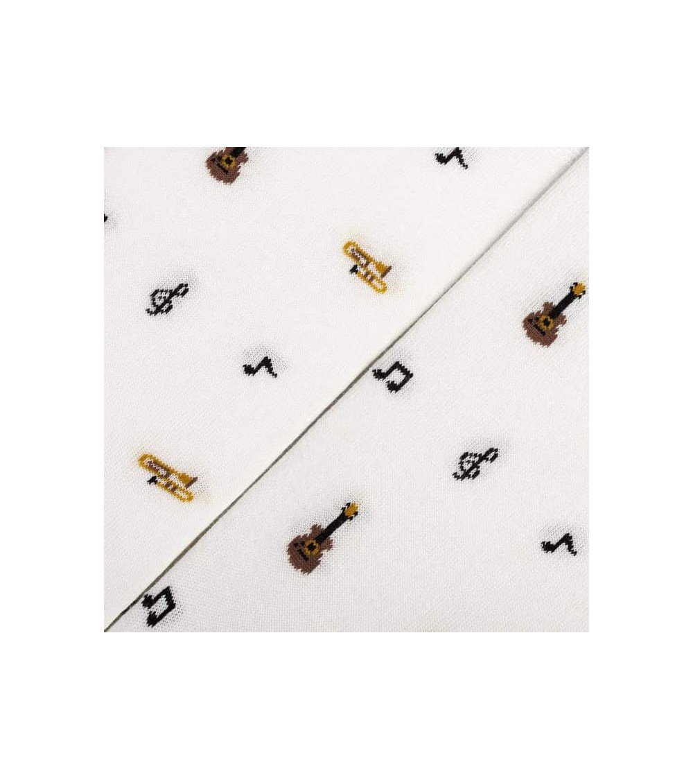 Musique - Chaussettes à motifs en coton bio The Captain Socks jolies pour femme originales pour homme chausset rigolotes drol...