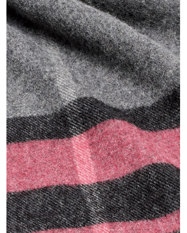 WESTMINSTER Grey / pink - Merino wool scarf Bronte by Moon scarves for women mens scarf Kitatori Switzerland