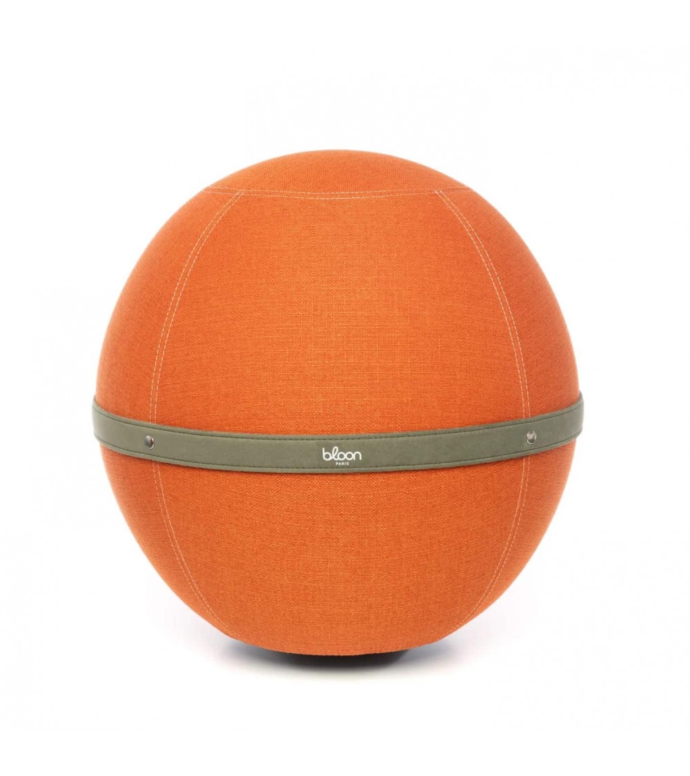 Palla Bloon Original Arancio mandarino - Sedia ufficio ergonomica Bloon Paris palla da seduta pouf gonfiabile