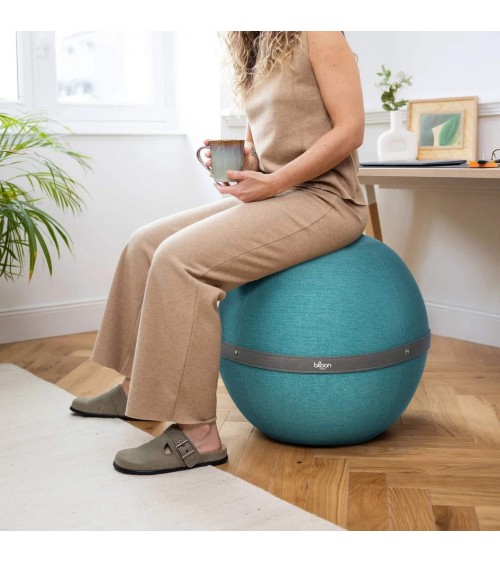 Sitting ball Bloon Original Lagoon Blue - Chair ball yoga excercise balance ball chair for office