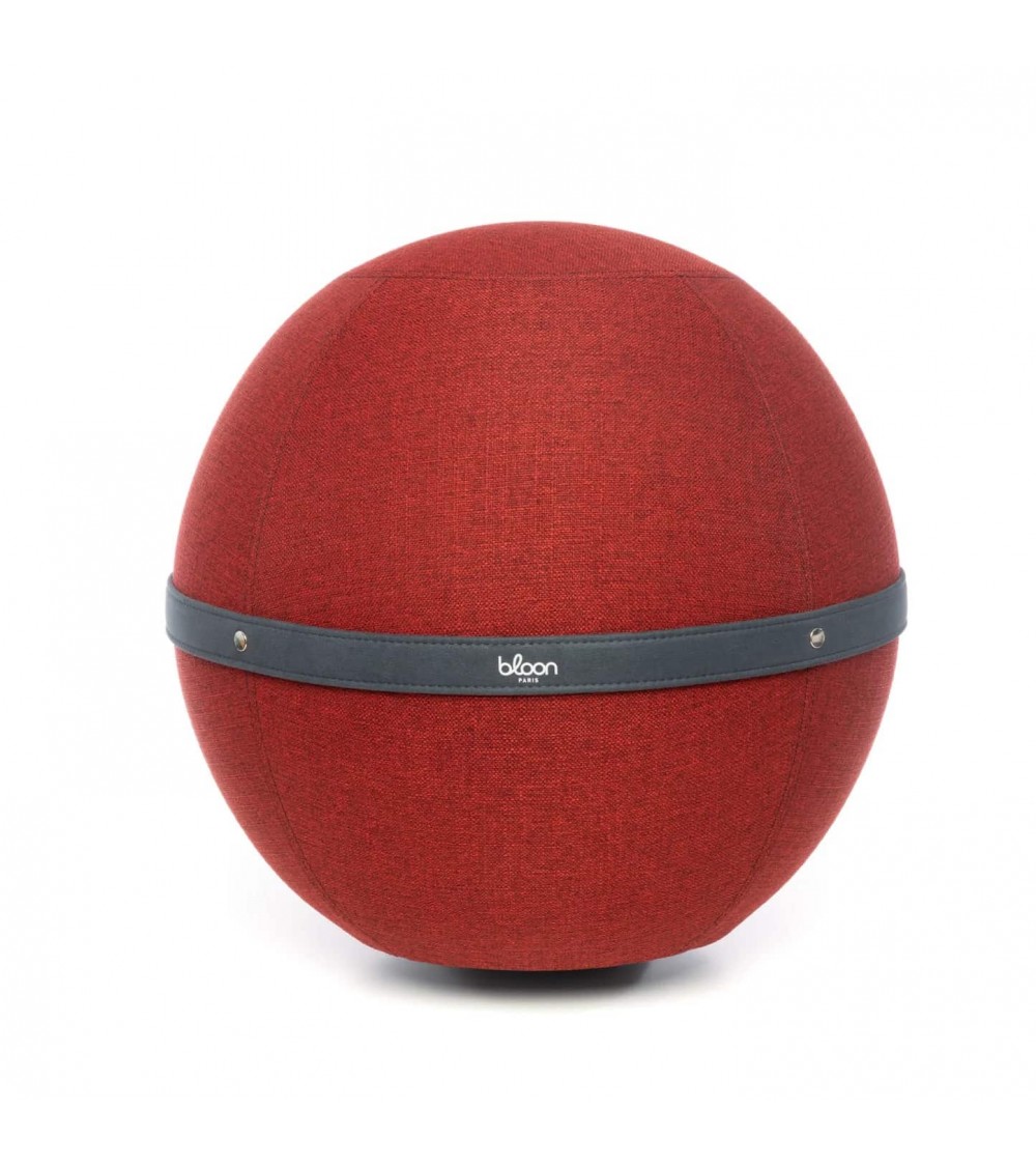 Palla Bloon Original rosso carminio - Sedia ufficio ergonomica Bloon Paris palla da seduta pouf gonfiabile