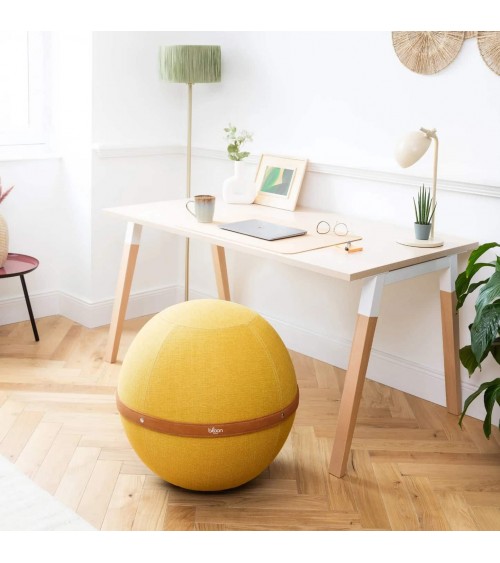 Bloon Original Jaune Maïs - Siège ballon Bloon Paris ergonomique swiss ball bureau d'assise