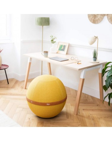 Bloon Original Jaune Maïs - Siège ballon Bloon Paris ergonomique swiss ball bureau d'assise