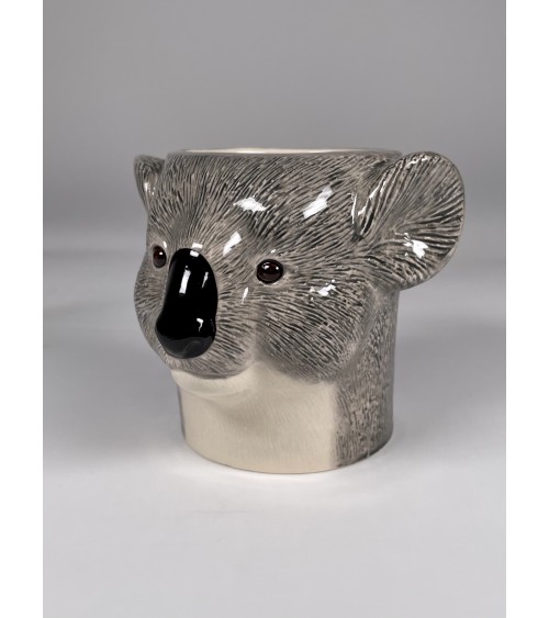 Koala - Porte crayon & stylo, Petit pot de fleur Quail Ceramics bureau original design pour plantes intérieur à couvert bross...