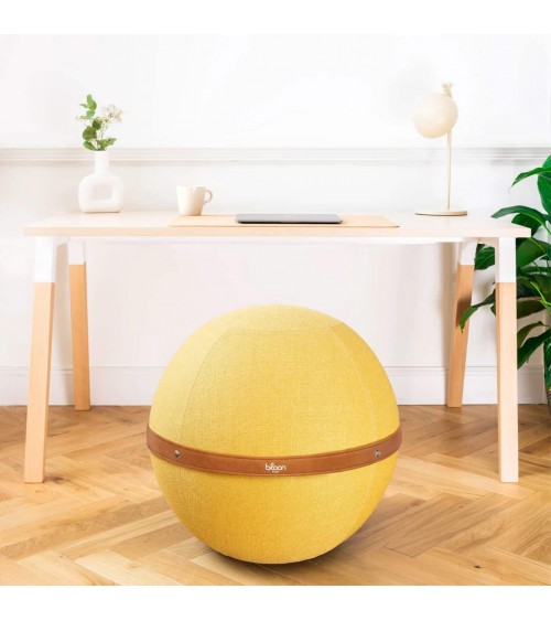 Bloon Original Jaune Maïs - Siège ballon Bloon Paris ergonomique swiss ball bureau d'assise