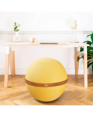 Bloon Original Jaune Maïs - Siège ballon Bloon Paris ergonomique swiss ball bureau d'assise