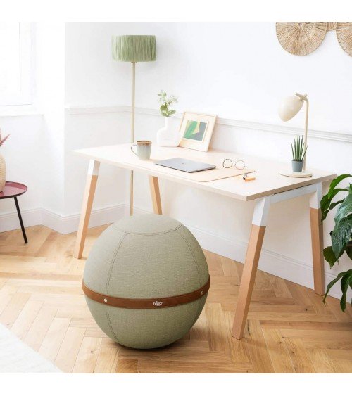 Palla Bloon Original verde pistacchio - Sedia ufficio ergonomica Bloon Paris palla da seduta pouf gonfiabile