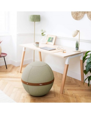 Palla Bloon Original verde pistacchio - Sedia ufficio ergonomica Bloon Paris palla da seduta pouf gonfiabile