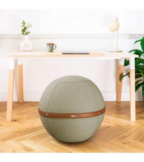 Palla Bloon Original verde pistacchio - Sedia ufficio ergonomica Bloon Paris palla da seduta pouf gonfiabile