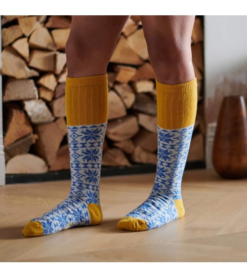 Fair Isle - Wool knee socks for women Catherine Tough funny crazy cute cool best pop socks for women men