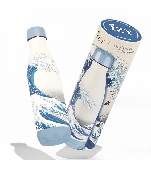 La grande onda di Kanagawa - Bottiglia isolata 500 ml IZY Bottles borracce termiche