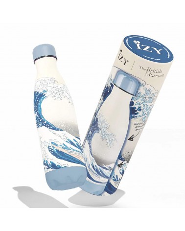 La grande onda di Kanagawa - Bottiglia isolata 500 ml IZY Bottles borracce termiche